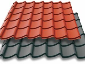 Tôle imitation tuile gris 7016 ou rouge 8012 – Image 3