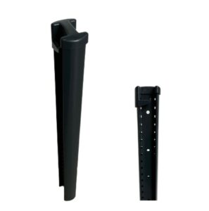 Poteau à clips RAL7016